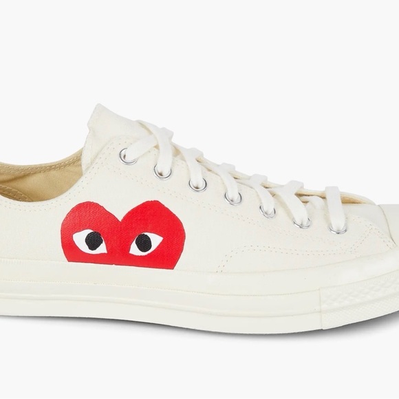 Comme des Garcons Cream and Red Sneakers - Picture 7 of 16